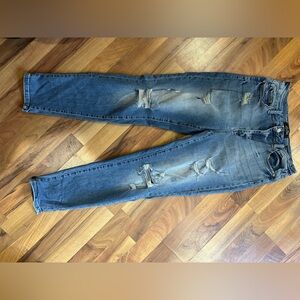 Judy Blue Women’s  Distressed Boyfriend Jeans - Medium Blue